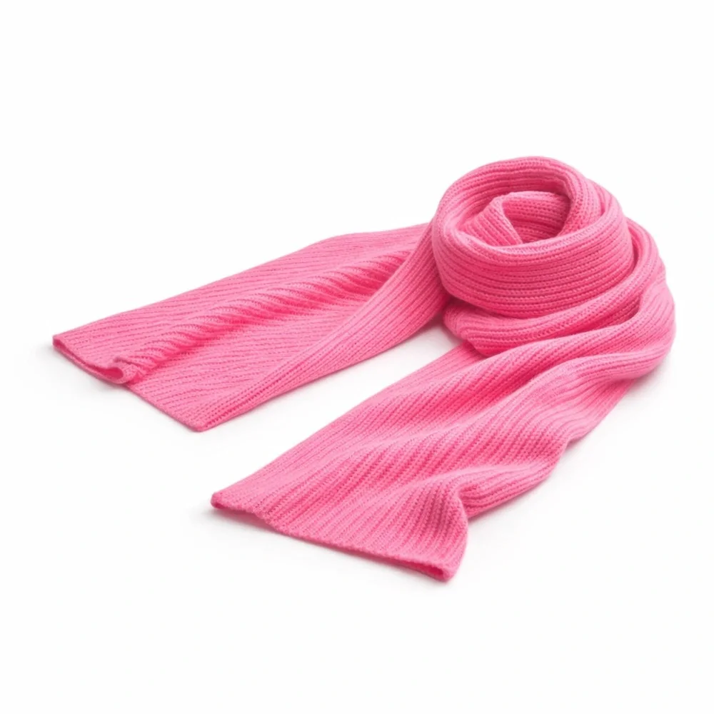 Soft Pink Knit Scarf | Long Cozy Winter Scarf | Oversized Wrap